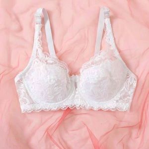 Floral Lace Push Up Bra